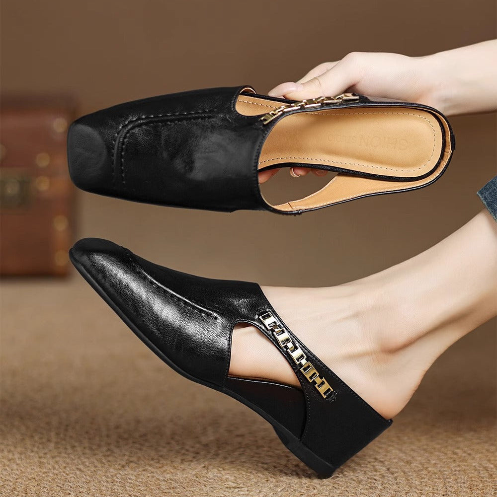 Mules de Couro Avella