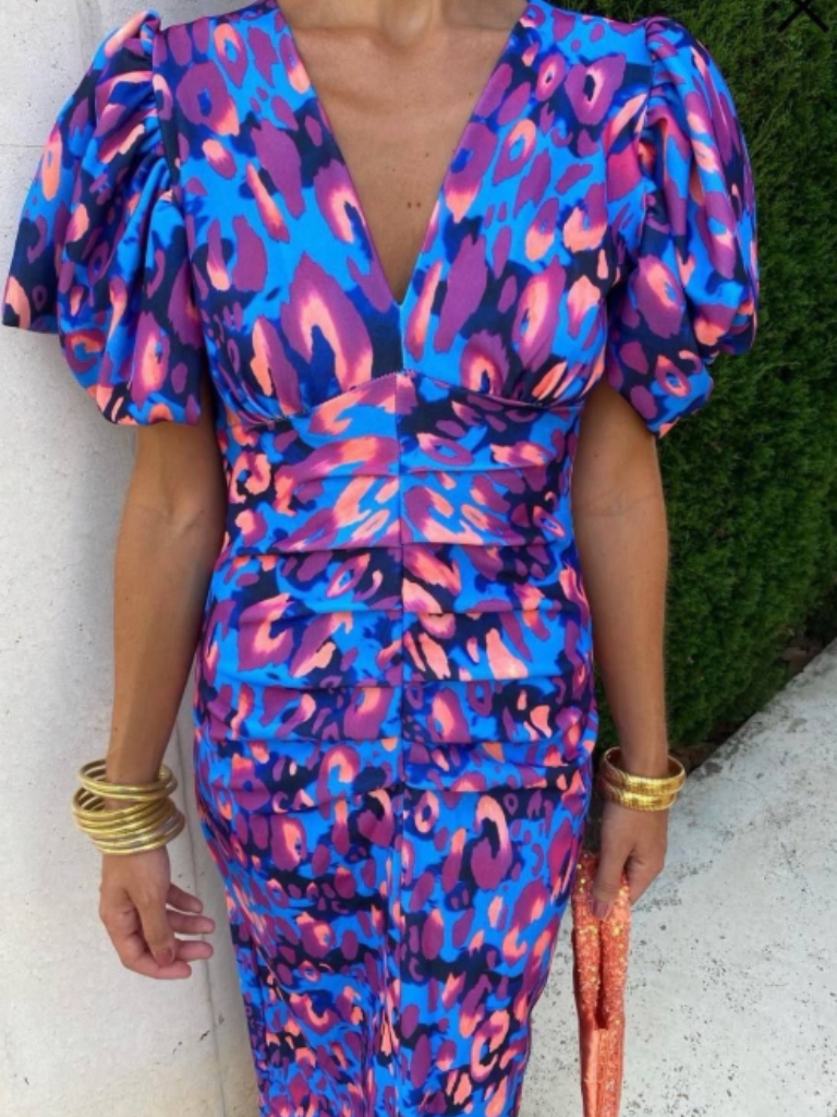 Vestido Midi Plissado Vivo