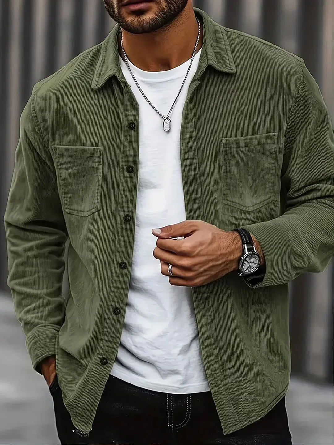 Lukas | Camisa de corduroy para homens