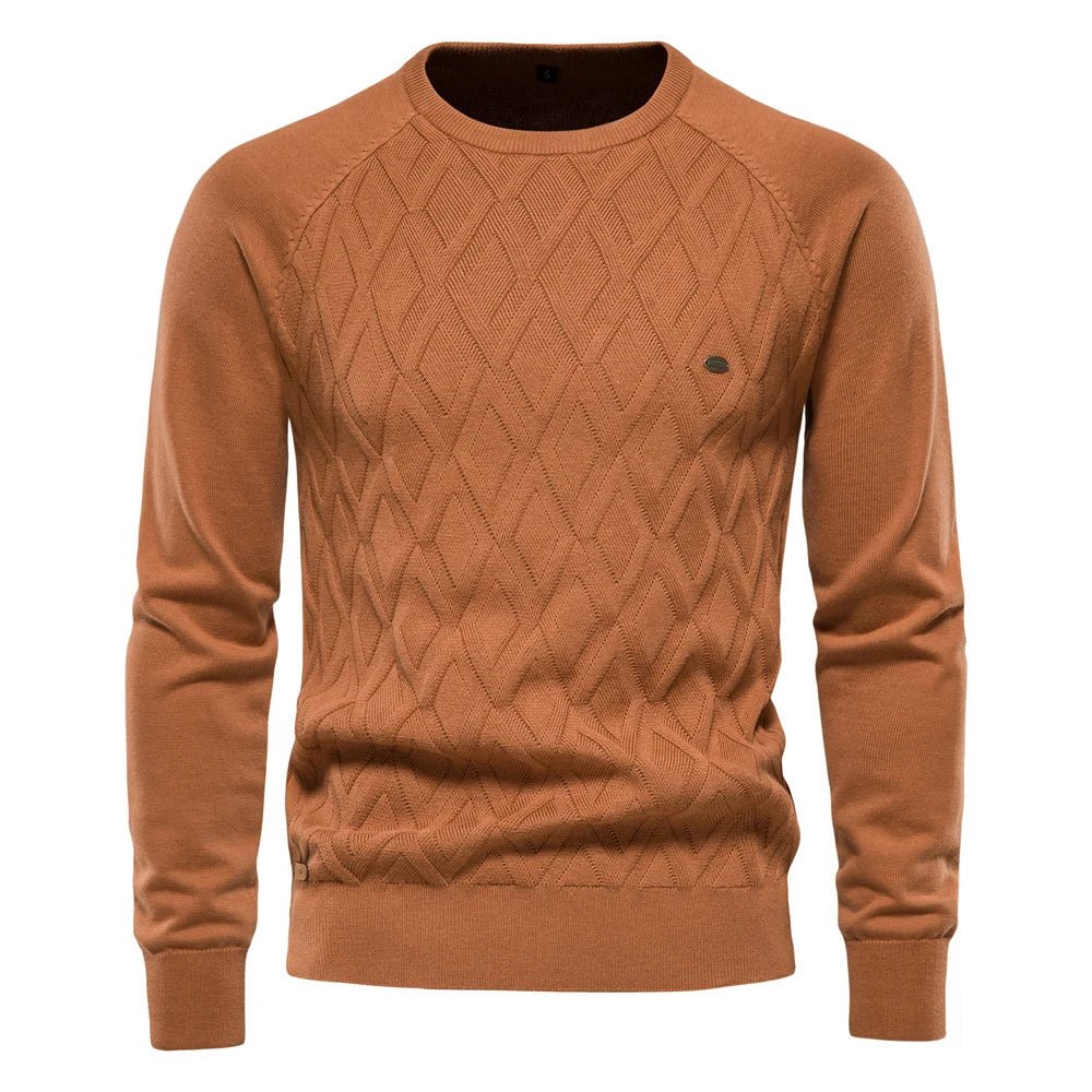 Theodor | Pullover Masculino com Padrão de Losangos