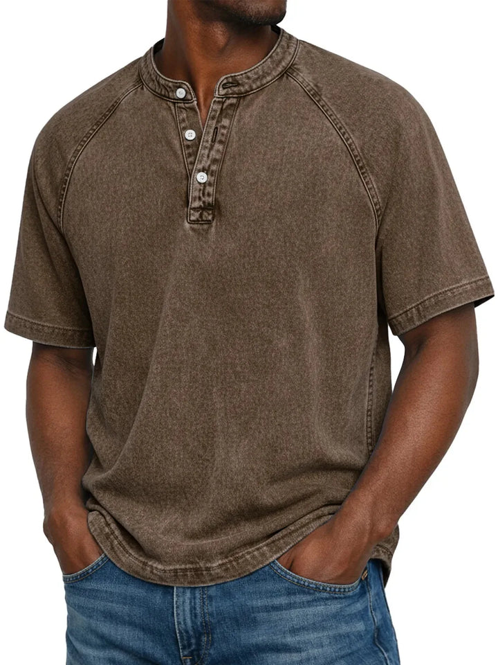 Lukas | Camisa Vintage com Botões para Homens