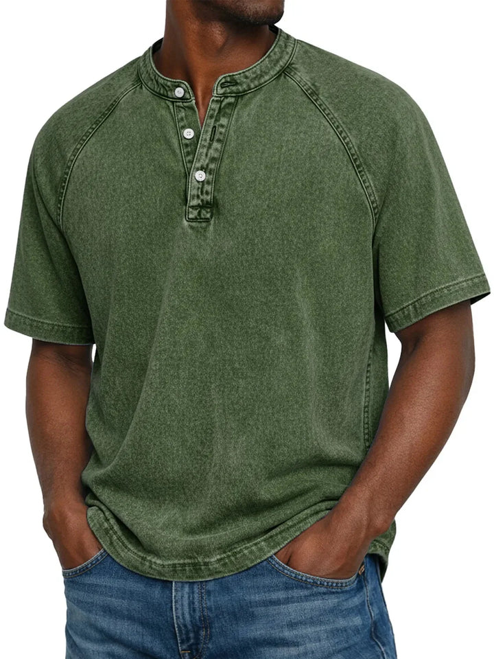 Lukas | Camisa Vintage com Botões para Homens