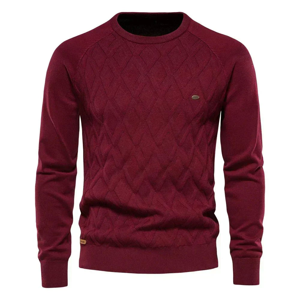 Theodor | Pullover Masculino com Padrão de Losangos