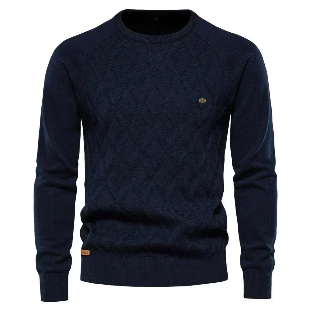 Theodor | Pullover Masculino com Padrão de Losangos