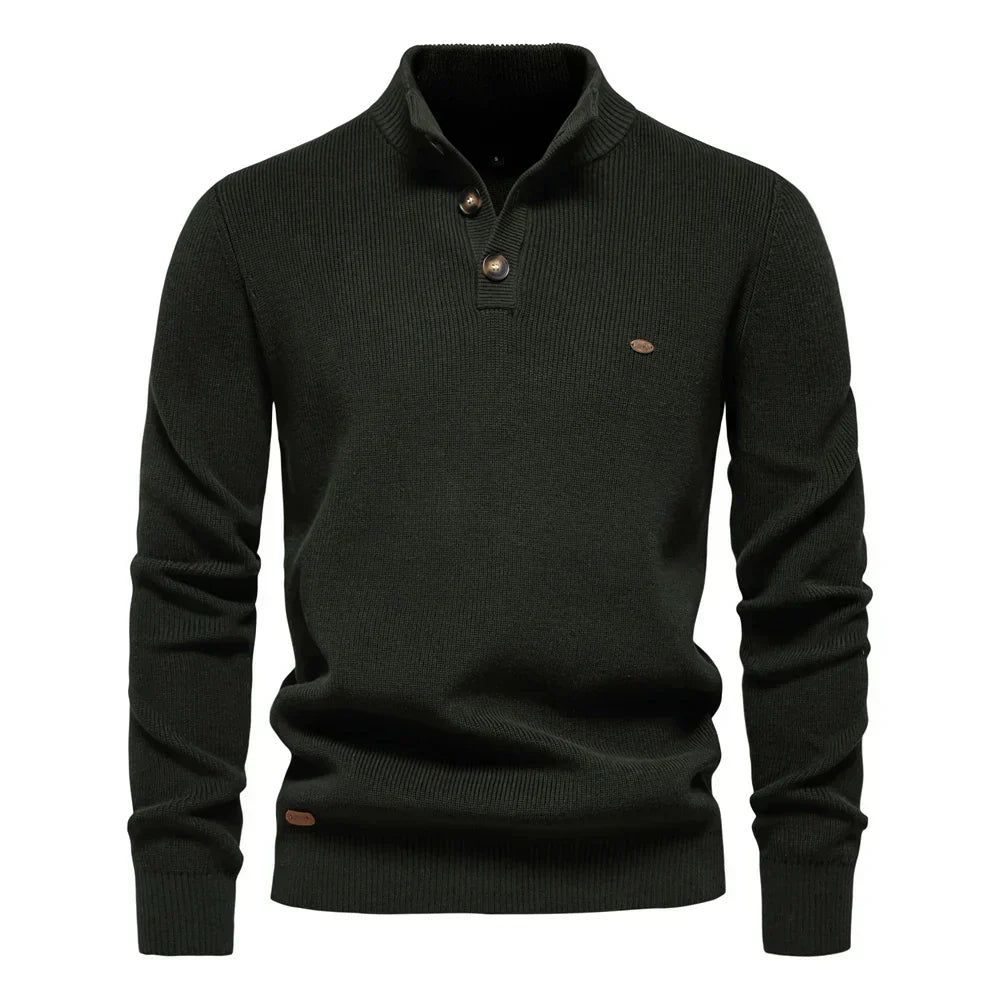 Konrad | Pullover Masculino Elegante com Design de Botão