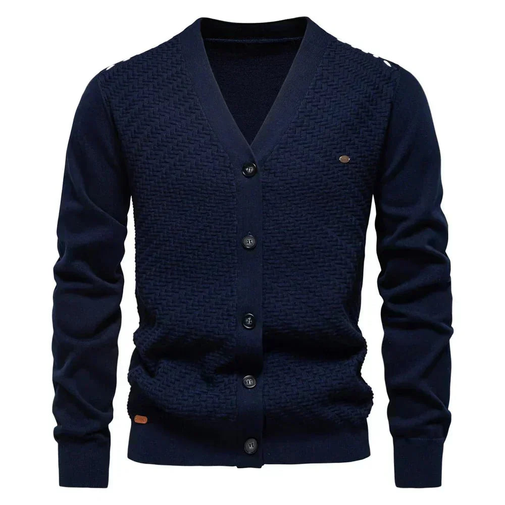 Schneider | Cardigan Masculino Quente com Decote em V