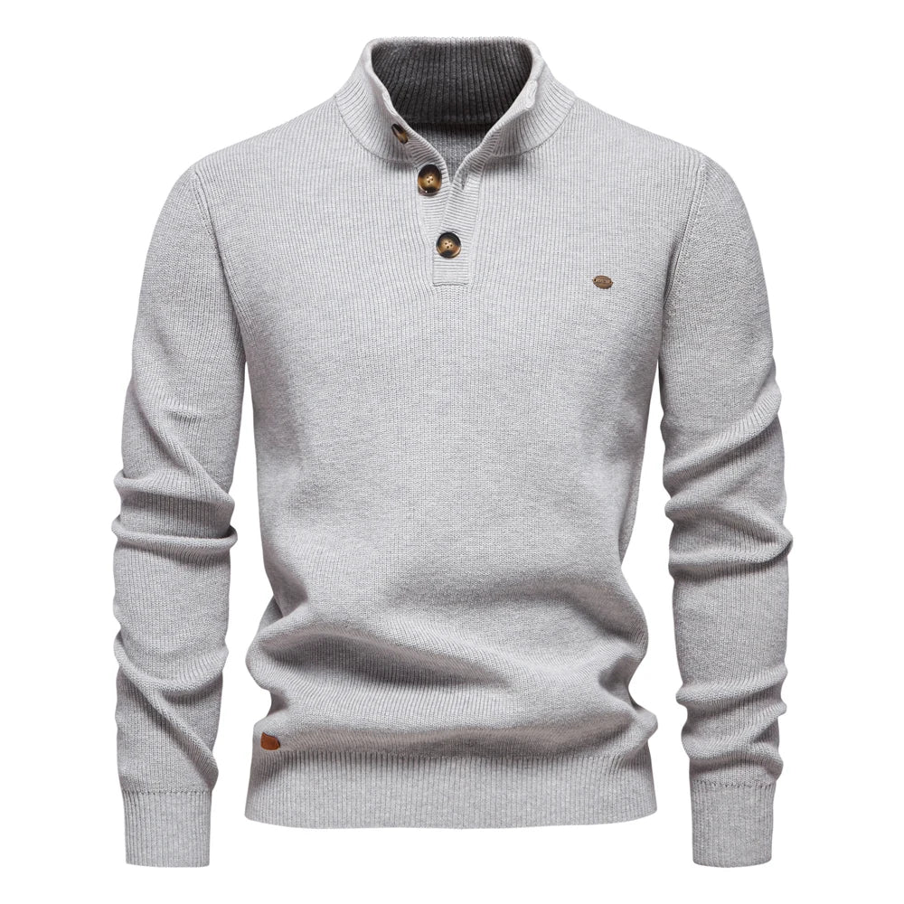 Konrad | Pullover Masculino Elegante com Design de Botões