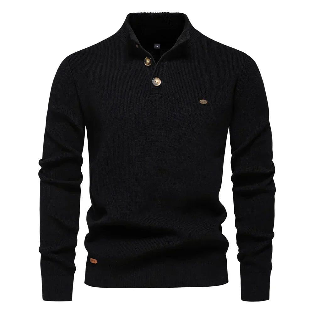 Konrad | Pullover Masculino Elegante com Design de Botão