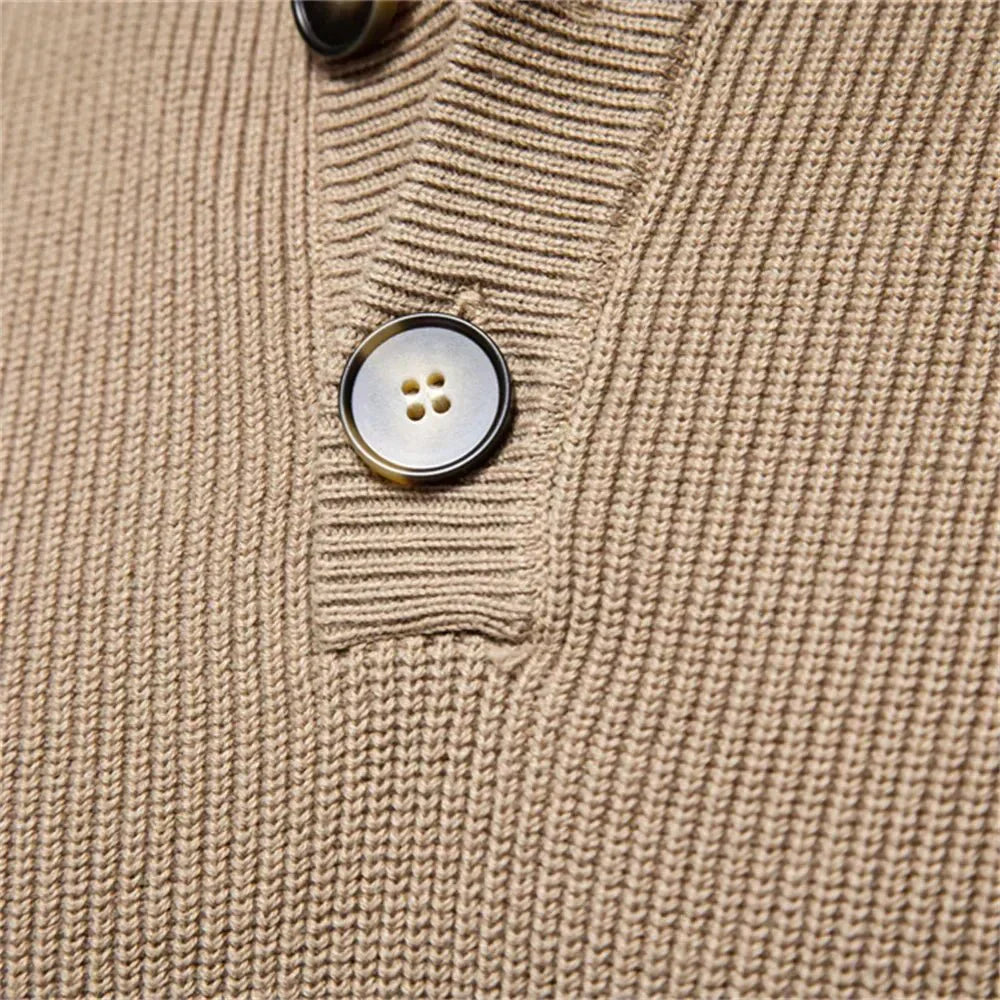 Konrad | Pullover Masculino Elegante com Design de Botões
