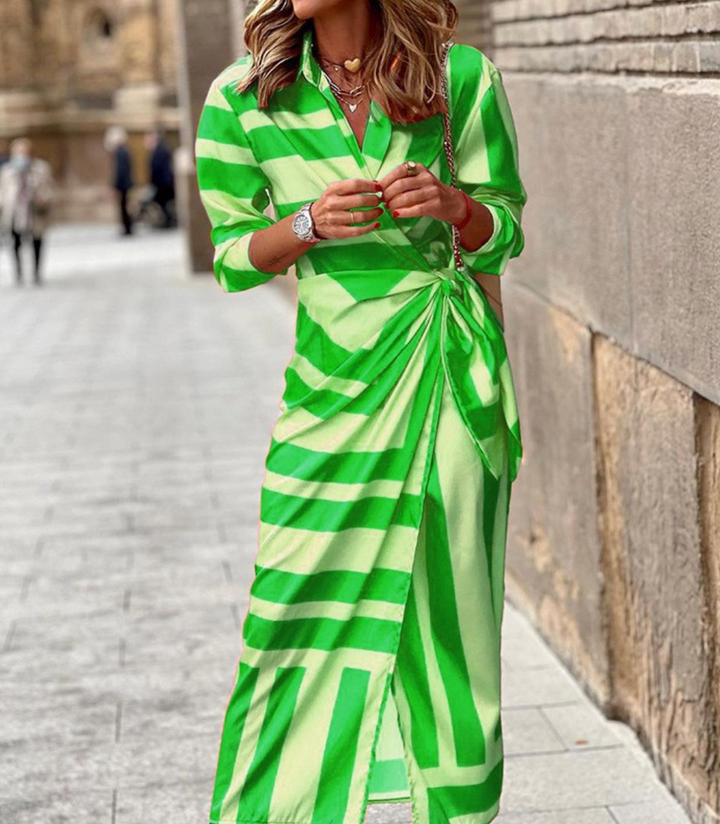 Elvina - Vestido Envolvente Estampado