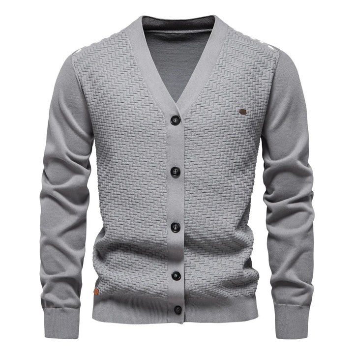 Schneider | Cardigan Masculino Quente com Decote em V
