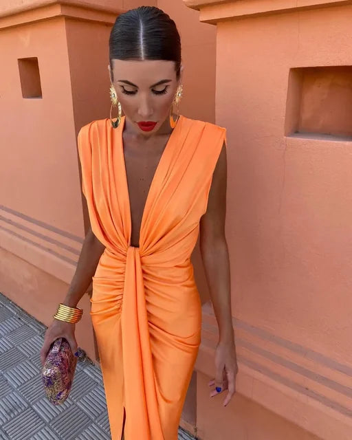 Vestido Plissado Elegante