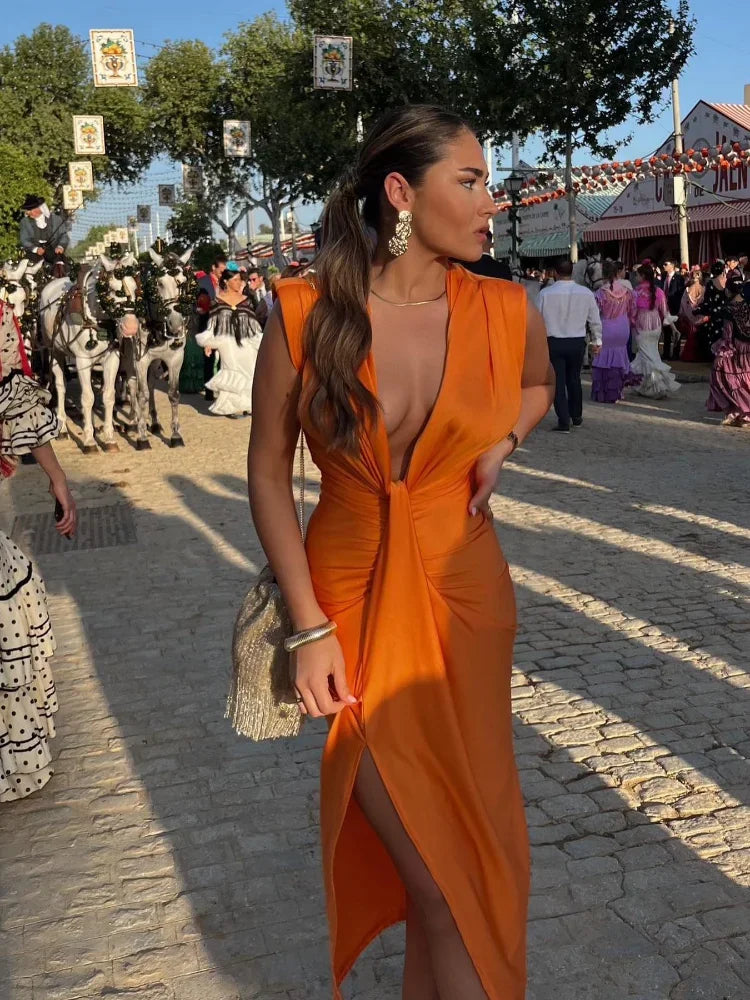 Vestido Plissado Elegante