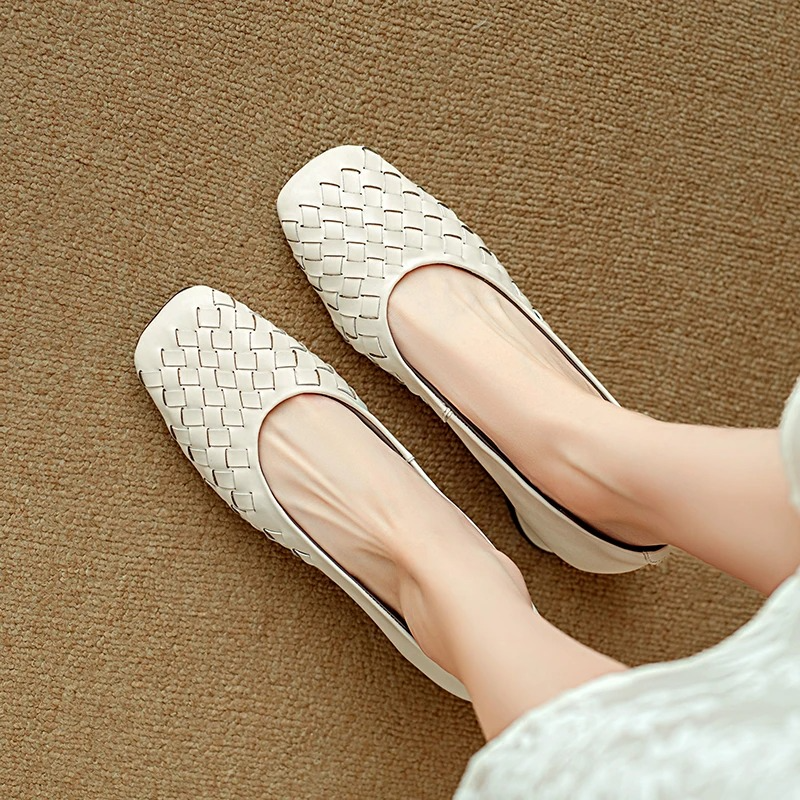 Sapatos Planos de Couro Marcelle