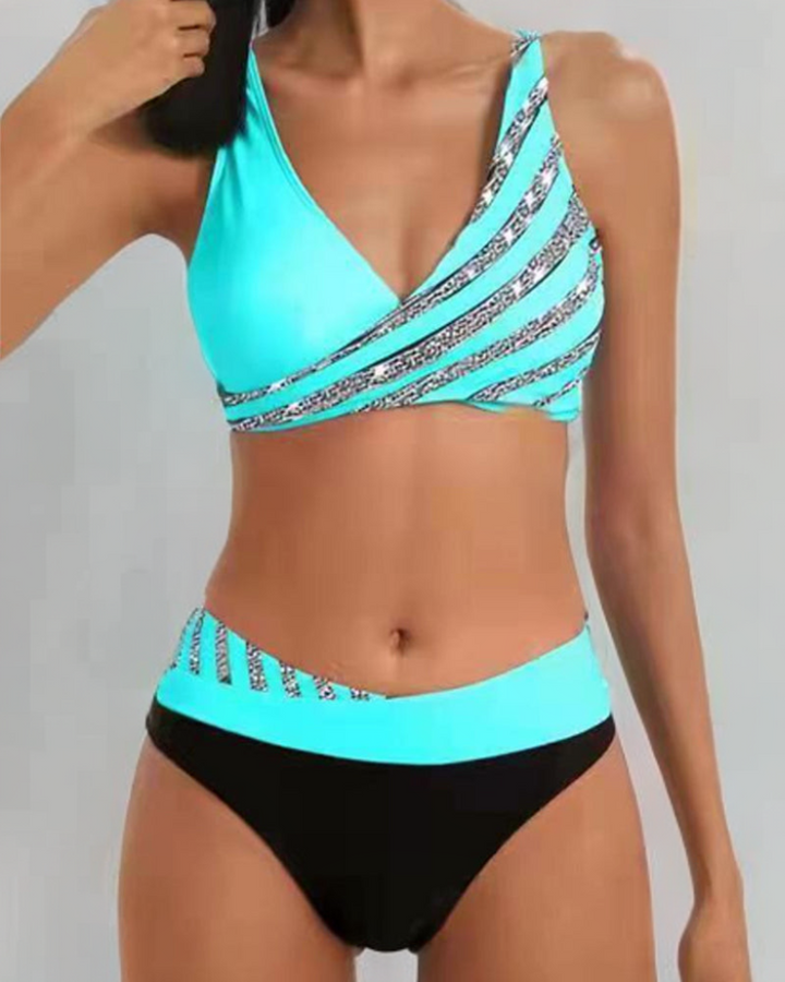 Mona - Bikini Impressão em Tons Quentes