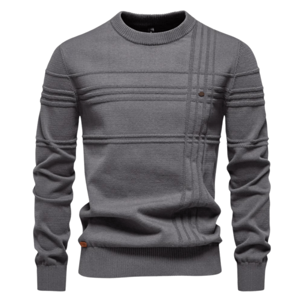 Burkhard | Pullover Masculino Elegante com Design de Xadrez