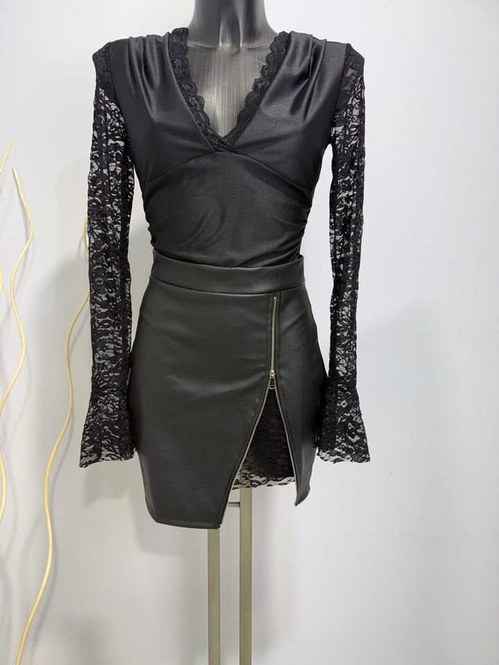 Etta – Conjunto Elegante de Saia e Body