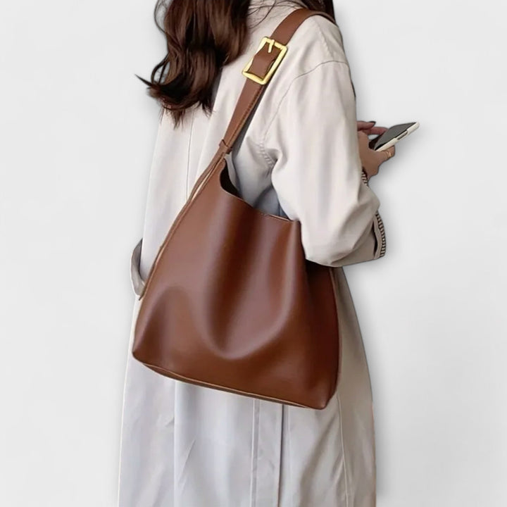 Olivia – Elegante Bolsa de Ombro em Couro