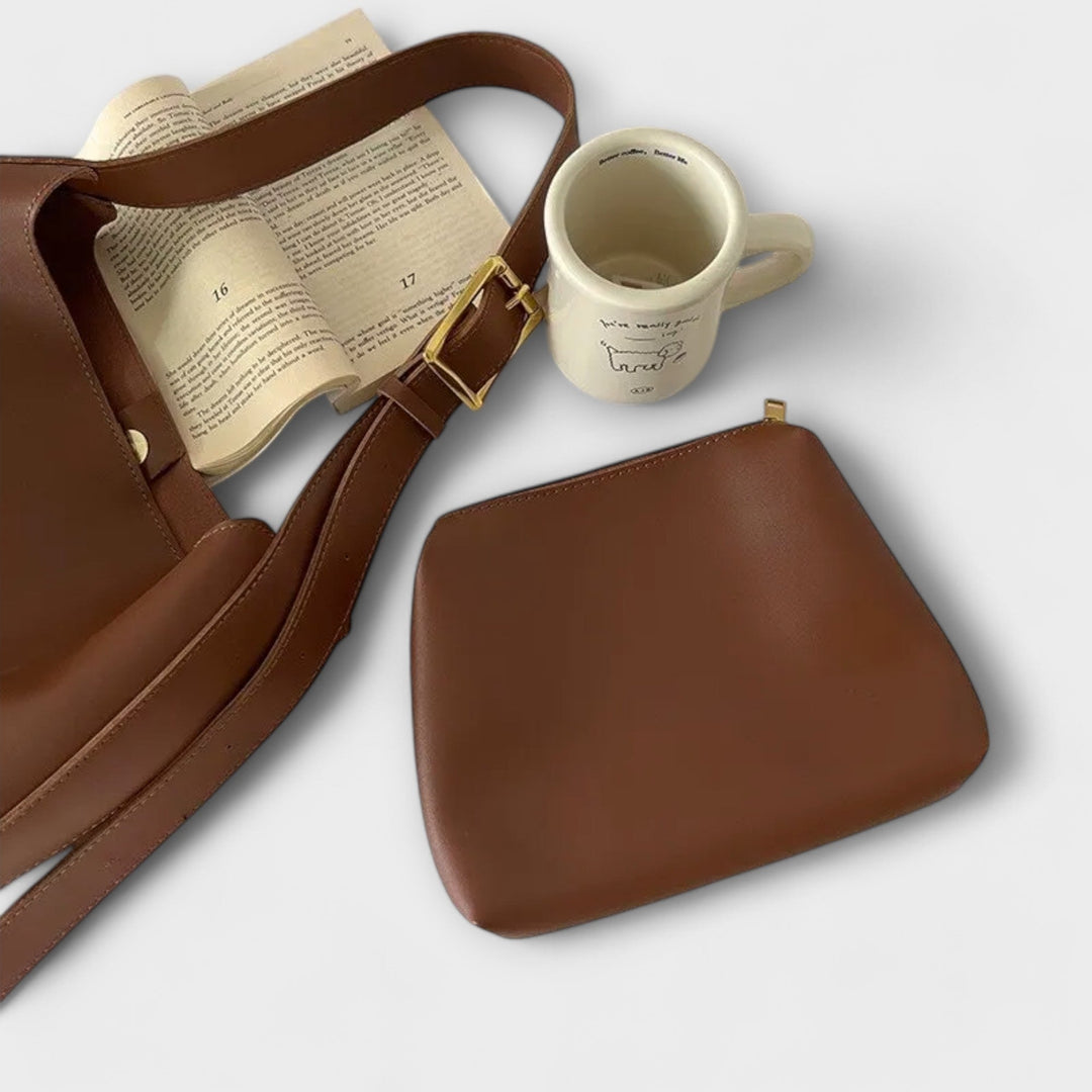 Olivia – Elegante Bolsa de Ombro em Couro