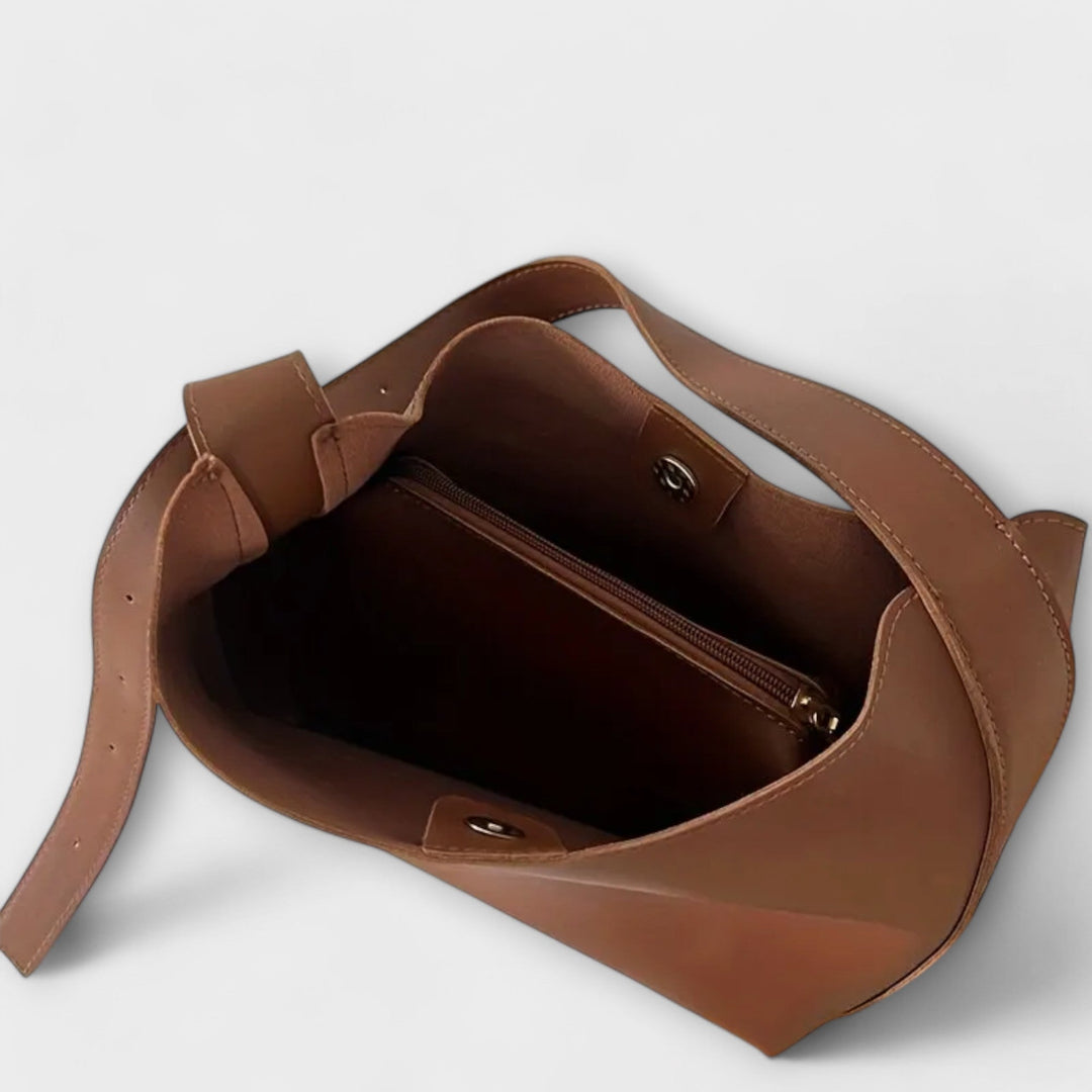 Olivia – Elegante Bolsa de Ombro em Couro