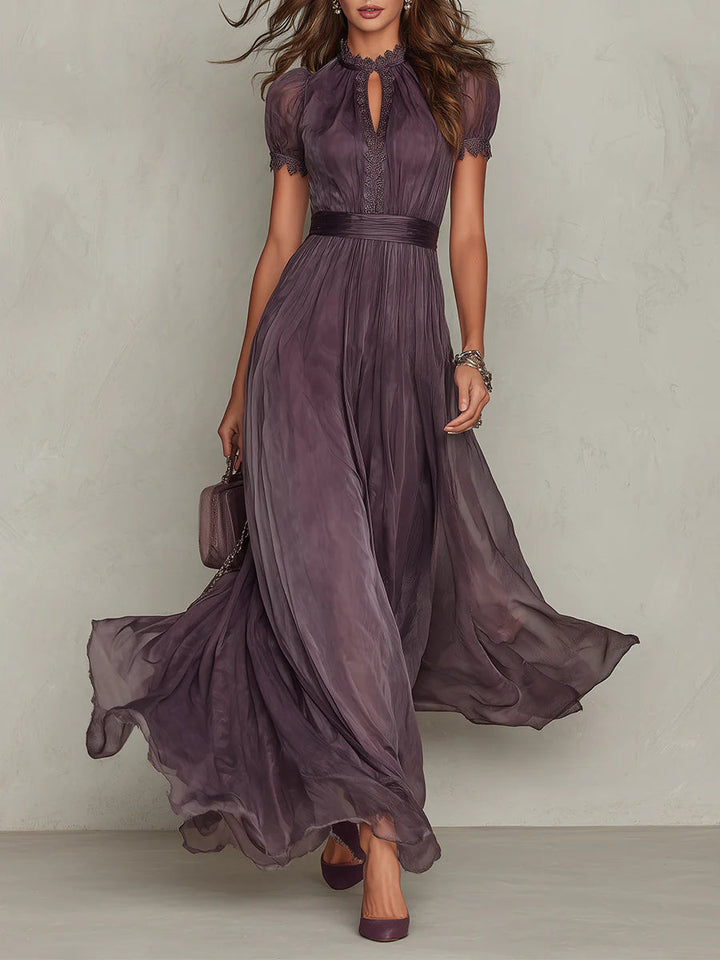 Ashley | Vestido Maxi Chiffon Vintage Elegante