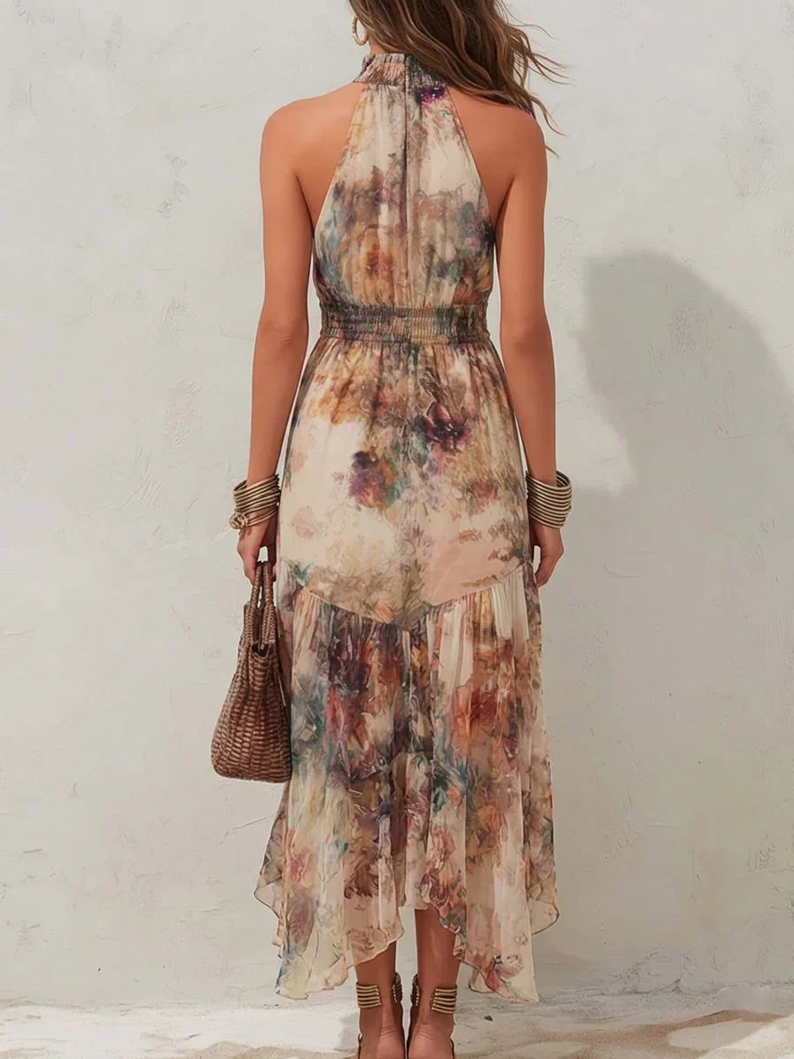 Chloe | Vestido Midi Floral Vintage