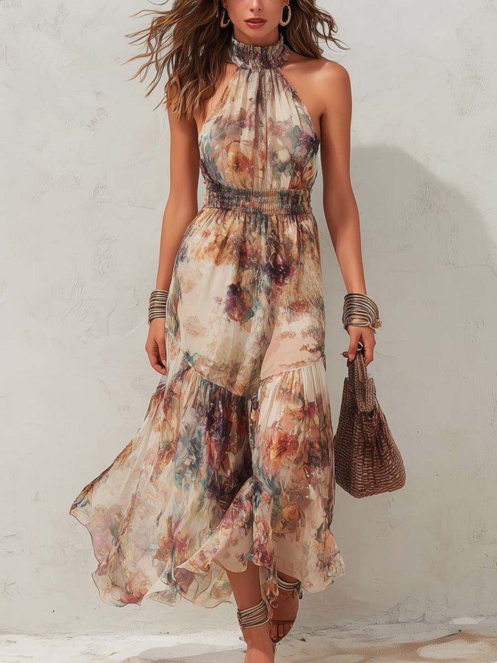 Chloe | Vestido Midi Floral Vintage