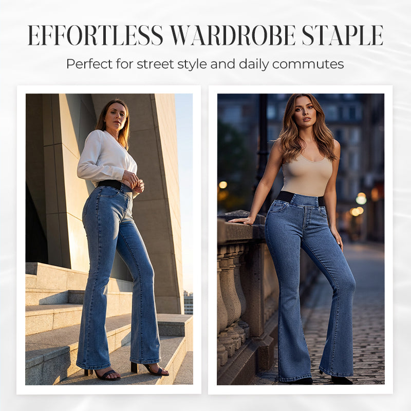 Jeans Stretch de Cintura Alta para Senhora