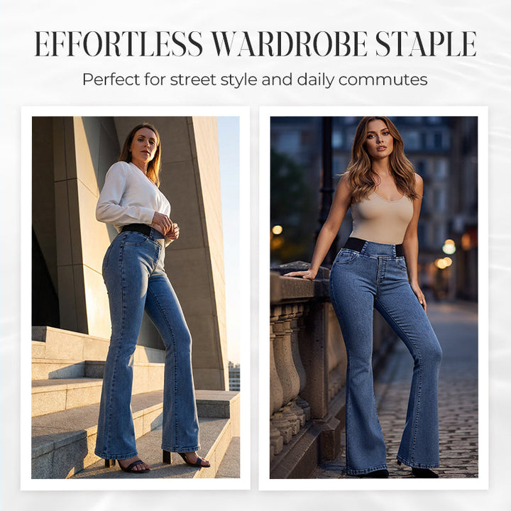 Jeans Stretch de Cintura Alta para Senhora