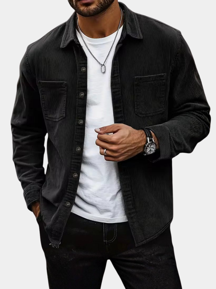 Lukas | Camisa de veludo para homens