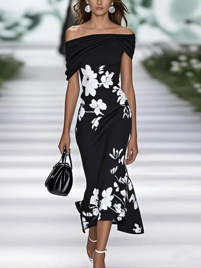 Frederique | Vestido elegante com estampado floral