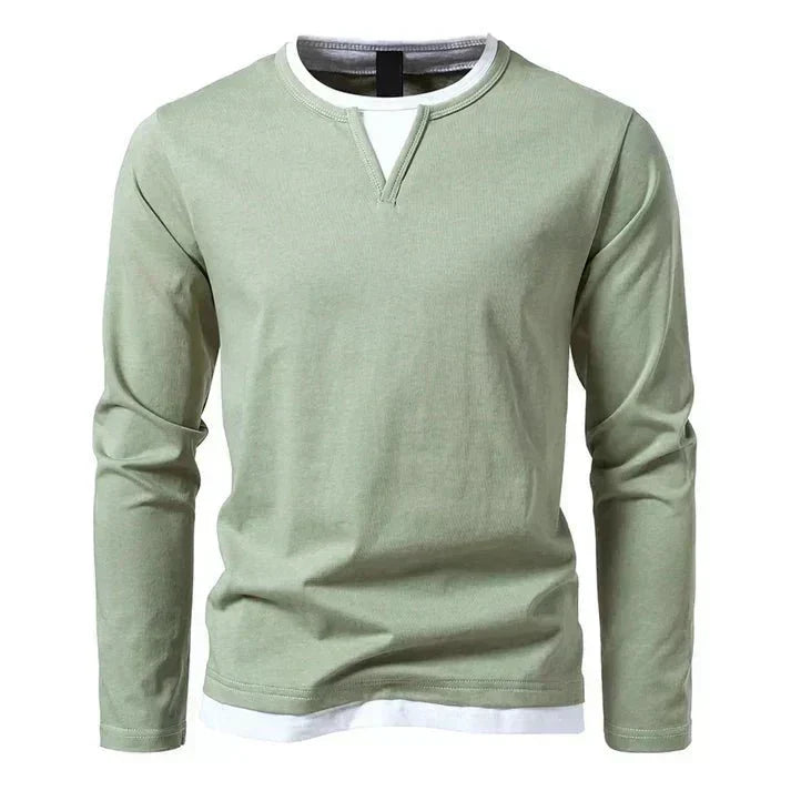 Alwin | Camisola de Manga Longa Premium em Algodão Penteado