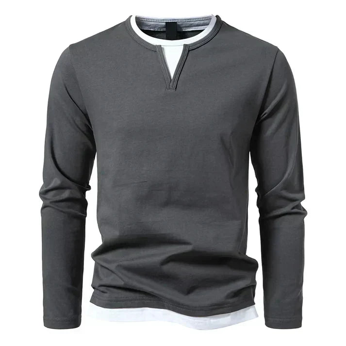 Alwin | Camisola de Manga Longa Premium em Algodão Penteado