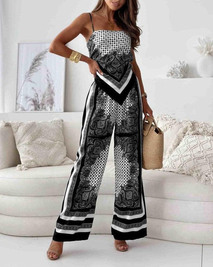 Helen | Conjunto de Top e Calças Elegante para Férias