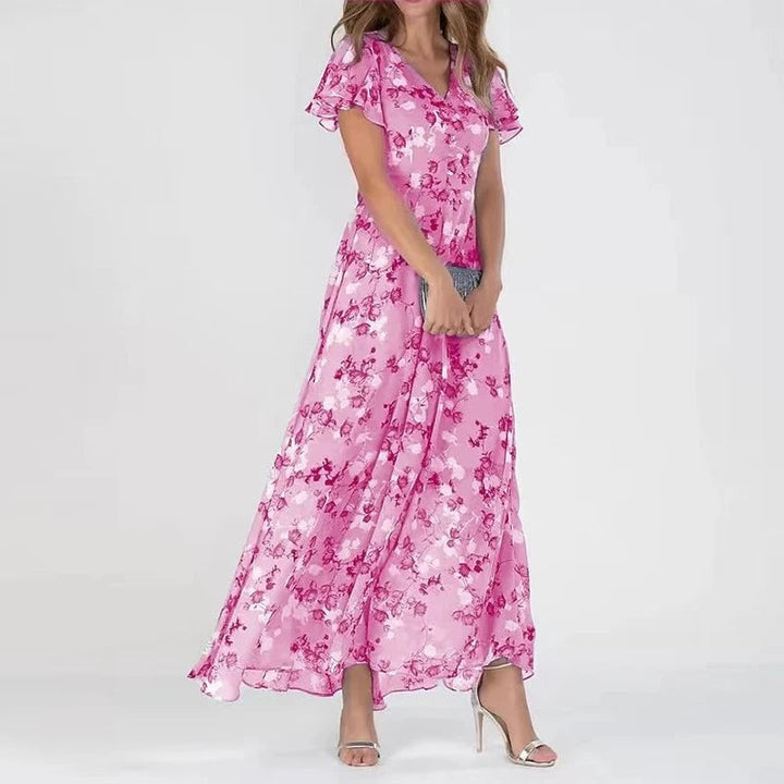 Vestido glamouroso que cobre a barriga