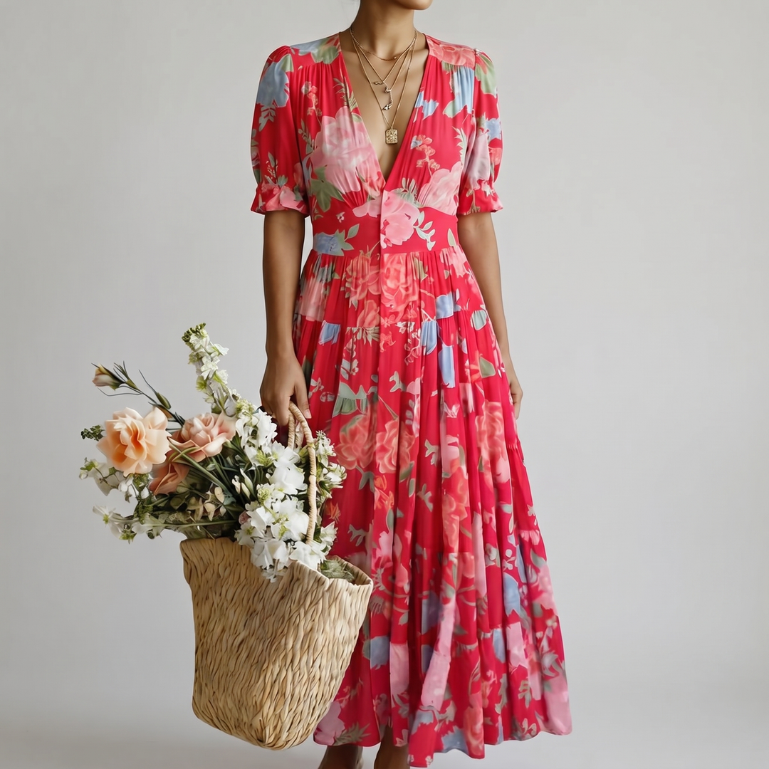 MINELDA | ELEGANTE VESTIDO DE FLOR