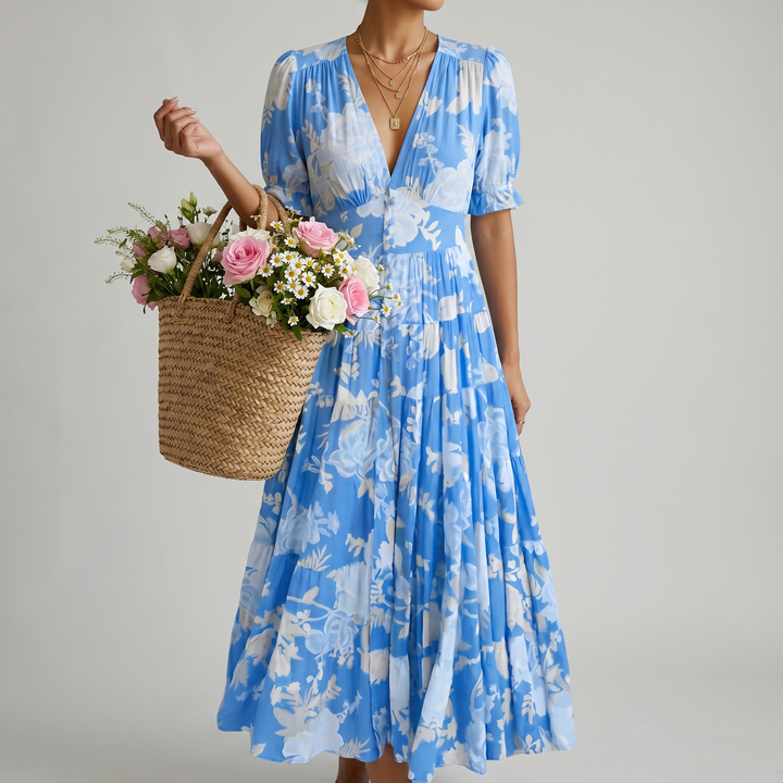 MINELDA | ELEGANTE VESTIDO DE FLOR