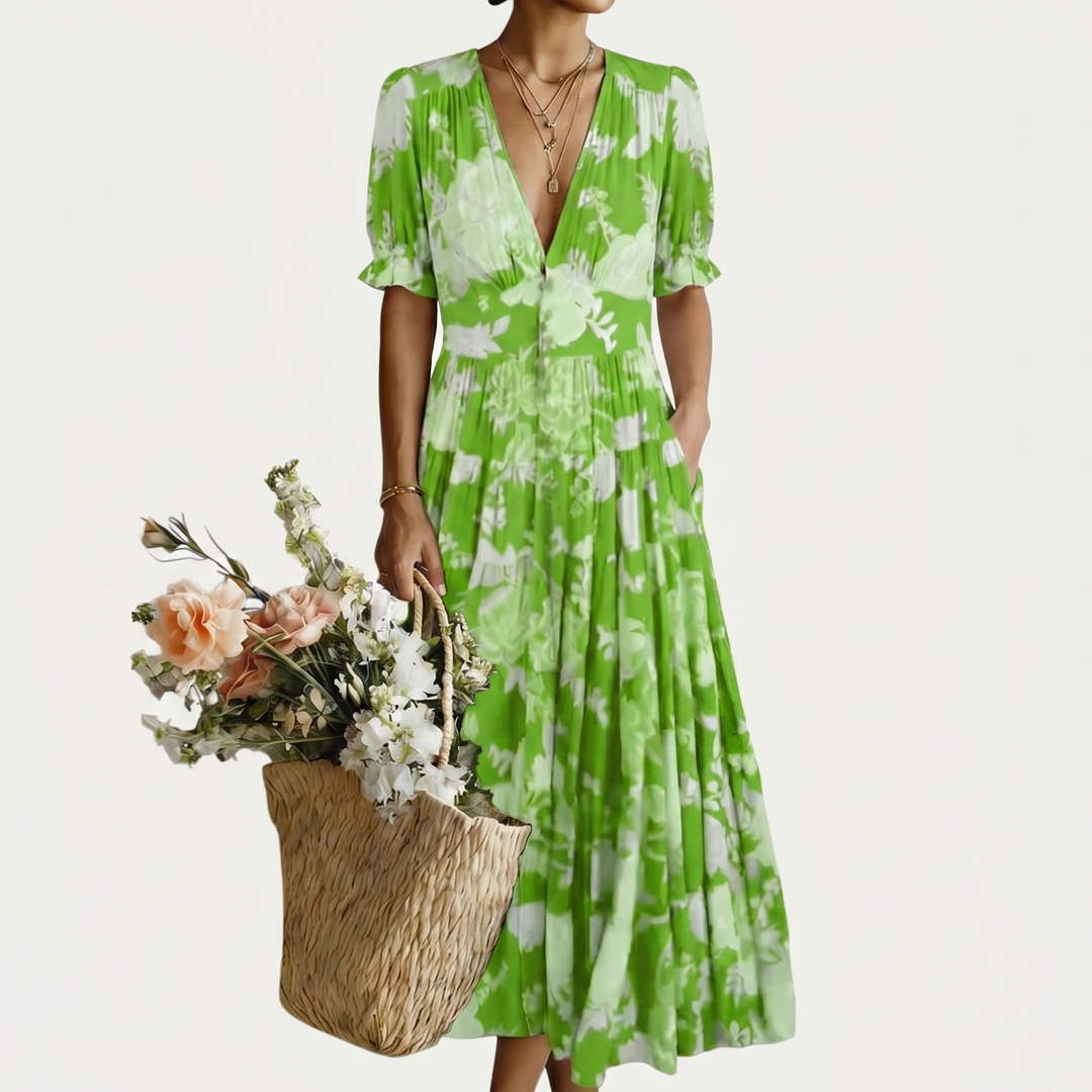 MINELDA | ELEGANTE VESTIDO DE FLOR