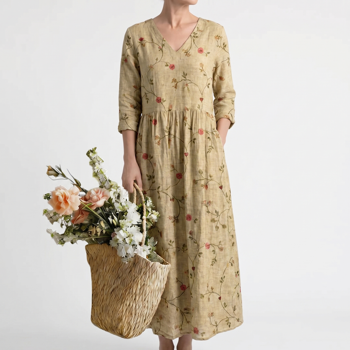 MARINA | VESTIDO MAXI DE FLORES
