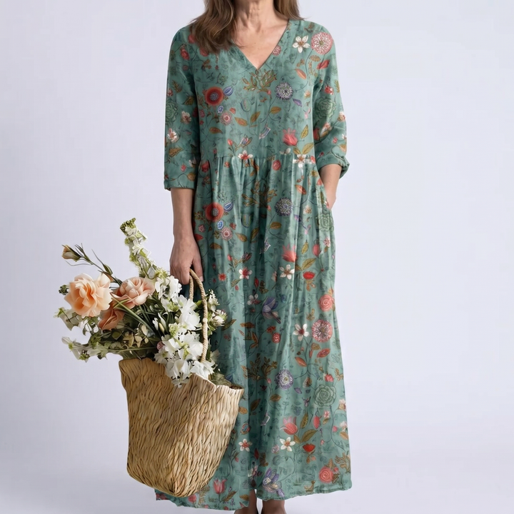 MARINA | VESTIDO MAXI DE FLORES