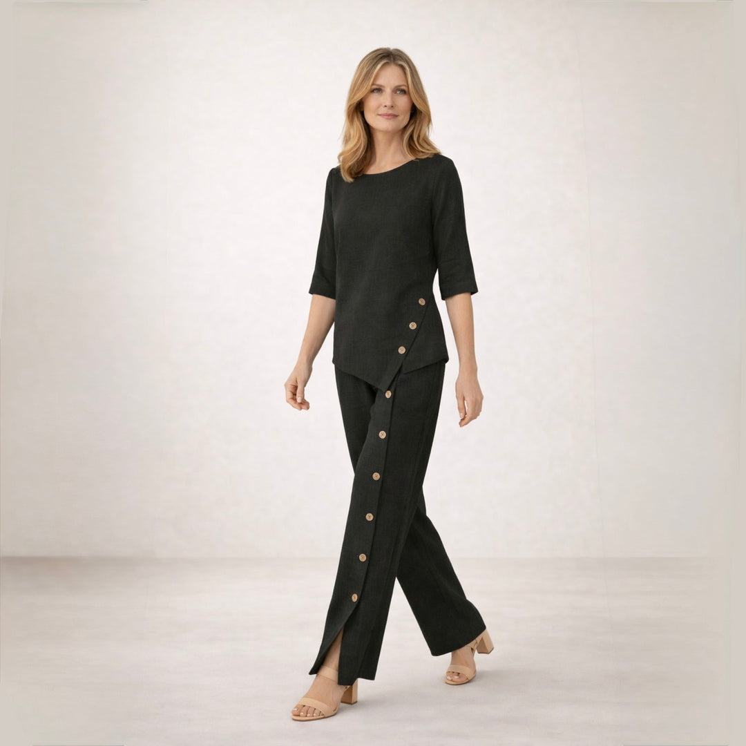 Grażyna | Conjunto de Linho Elegante