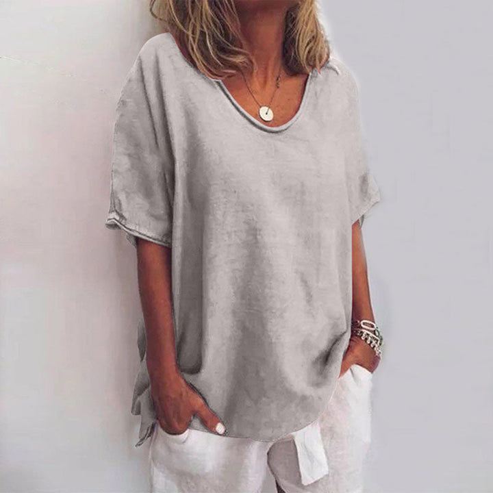 Irene | Top Casual Drapado Suave