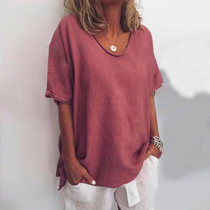 Irene | Top Casual Drapado Suave