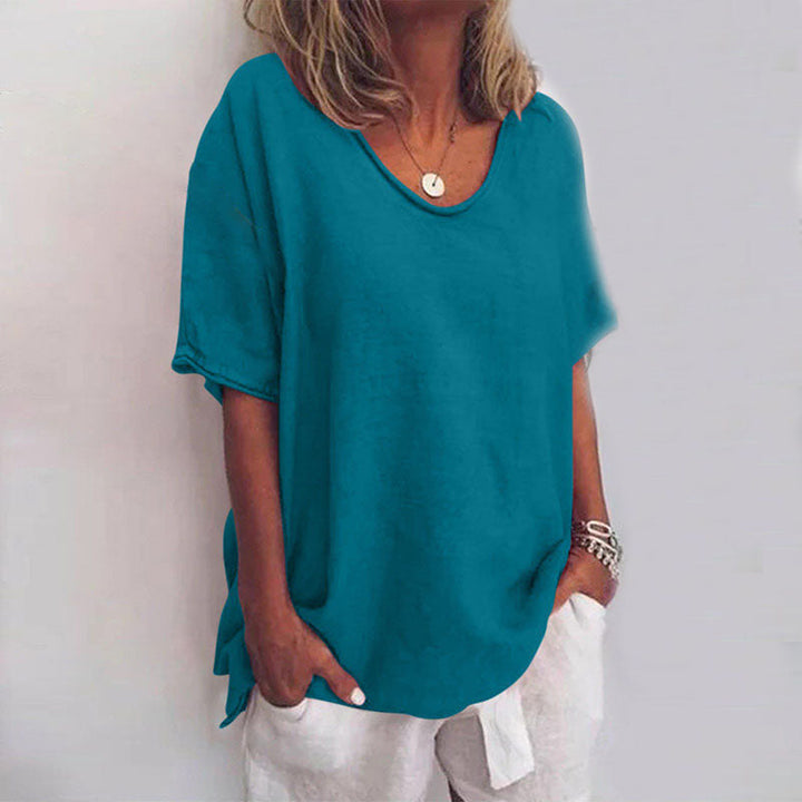 Irene | Top Casual Drapado Suave