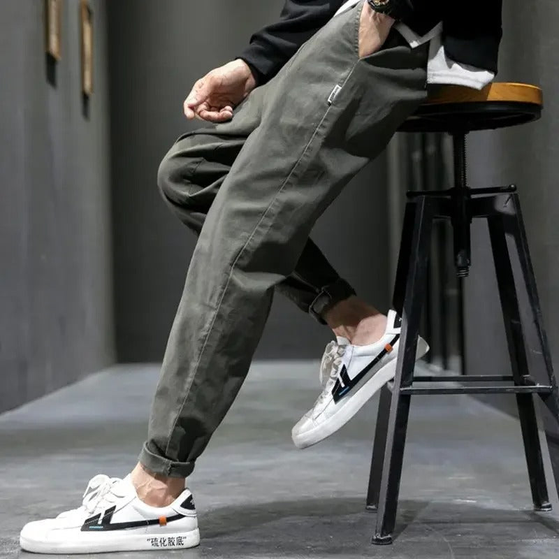 BERGLAUF | CALÇAS DE JOGGING MASCULINAS COM PERNA LARGA