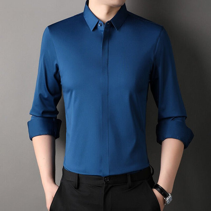 Lukas | Camisa Stretch sem Rugas para Homens