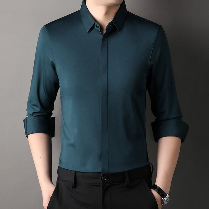 Lukas | Camisa Stretch sem Rugas para Homens