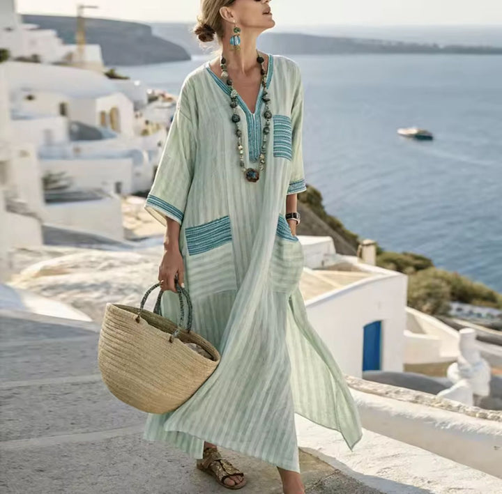 Vestido Longo Elegant Mary para um Look de Verão Estiloso